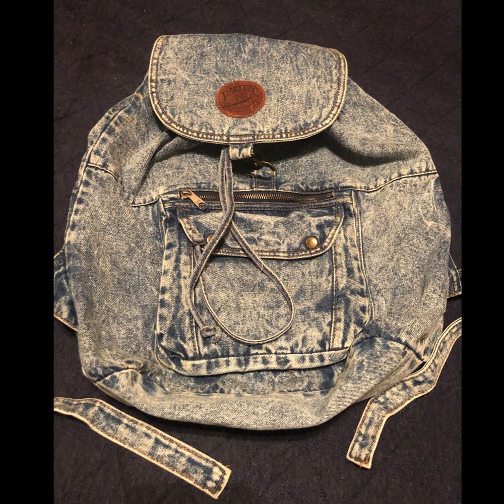 Vintage Denim Backpack